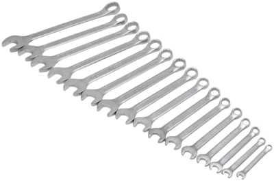 Očkoploché klíče palcové 1/4"-1.1/4", sada 16 ks - SATRA IN926