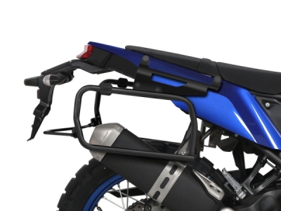 Kompletní sada bočních černých hliníkových kufrů SHAD 130.kitTERRAside-12B TERRA BLACK 36L/47L , včetně montážní sady SHAD YAMAHA Tenere 700 XTZ690