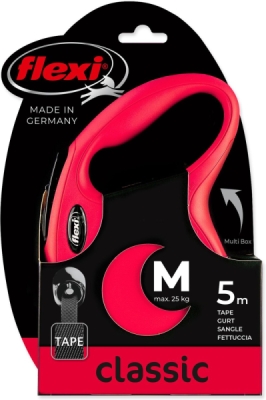 Flexi New Classic Tape M 5 m (25 kg), červená