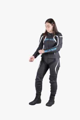 Dámská sportovní bunda iXS X73008-370-38D RS-600 1.0 X73008 černo-tyrkysová 38D