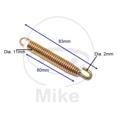 Exhaust spring JMP 764.00.30 83mm 4 kusů