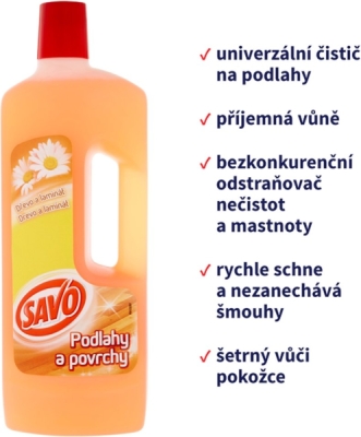 Savo na dřevěné a laminátové podlahy 750 ml