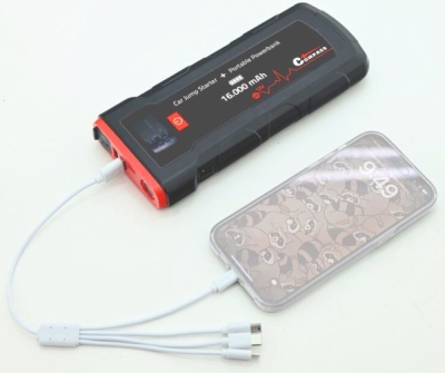 Compass powerbanka s funkcí SMART JUMP STARTER 16.000mAh 2000A