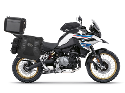 Kompletní sada sedlových brašen SHAD 130.kitTR40big48-64B TERRA TR40 a černého hliníkového 48L topcase, včetně montážní sady SHAD BMW F750 GS / F850 GS