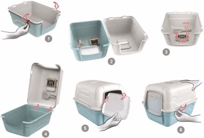 WC s filtrem a lopatkou RotoToilet