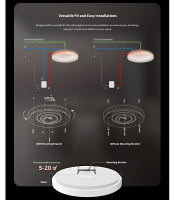 Aqara Ceiling Light T1M - Zigbee stropní svítidlo