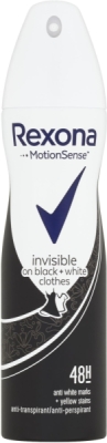 Rexona invisible on black+white clothes antiperspirant sprej 150 ml