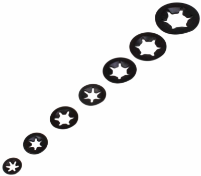 Pojistné kroužky na hřídele bez drážky M3-M12, typ Starlock, sada 260 ks - ASTA A-TC540