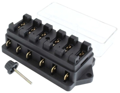 Pojistková skříň na nožové pojistky, 6 slotů - SATRA S-6SFH