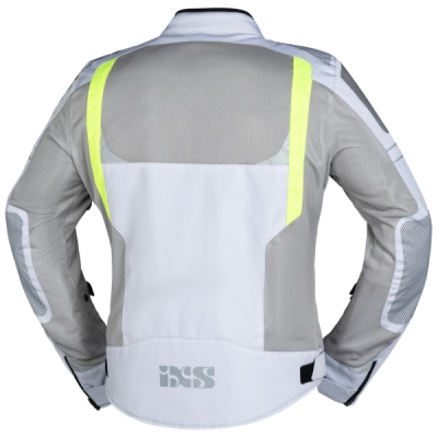 Sports jacket iXS X51063-995-M TRIGONIS-AIR X51063 light grey-grey-yellow fluo M