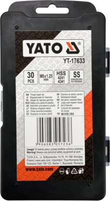 Sada na opravu závitů M8 30 ks Yato YT-17633