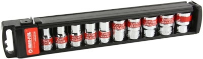 Nástrčné hlavice 8-24mm, 1/2", 10ks s ráčnou MAR-POL