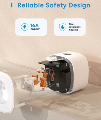 Meross Smart Wi-Fi Plug 2x - 2x chytrá zásuvka