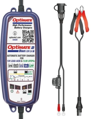 Nabíječka baterií Optimate 2 DUO 12V, 2A