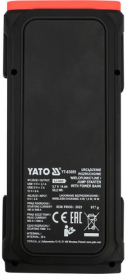 Startovací zdroj a powerbanka 16000 mAh Yato YT-83085