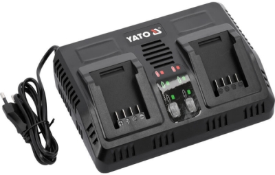 Nabíječka na 2x AKU baterie 18 V, 2.2 A Yato YT-828499