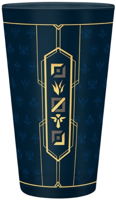 League of Legends Dárkový Set - XXL Sklenice, Pin a Zápisník s Hextech Logem