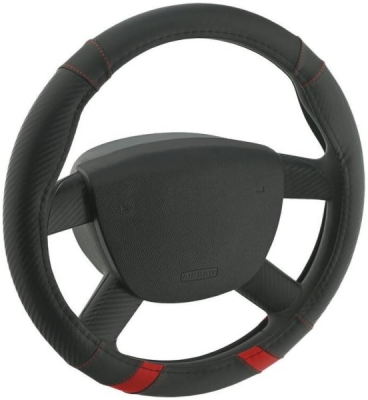 Potah volantu TOURING červený Compass