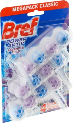 Bref Power Aktiv WC blok s vůní levandule 3 x 50 g