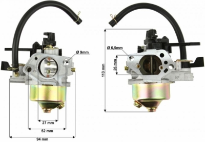 Náhradní karburátor k motoru 13HP MAR-POL