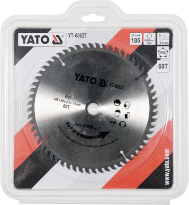 Kotouč na PVC 185 x 20 mm 60z Yato YT-60627
