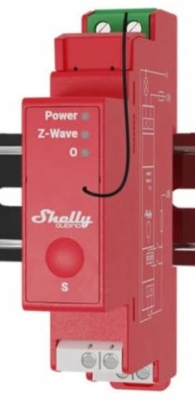 Shelly Qubino Wave Pro 1PM - spínací modul s měřením spotřeby 1x 16A, Z ...