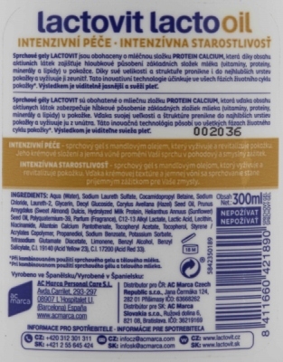 Lactovit Lactooil intenzivní péče sprchový gel 300 ml
