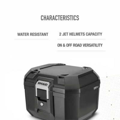 Vrchní kufr na motorku SHAD Terra TR41 D0TR41100 černá