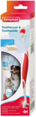 Pasta Beaphar zubní gel s kartáčkem kombipack