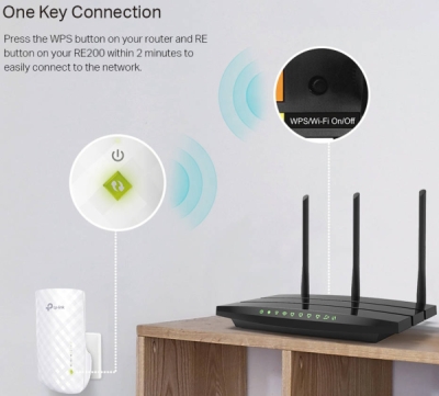TP-Link RE200 Dual Band AC750 - zesilovač Wi-Fi signálu