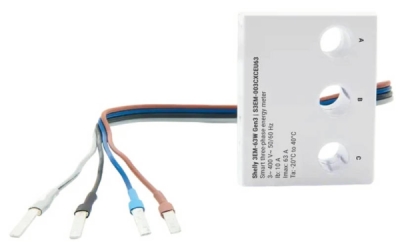 Shelly 3EM-63W Gen3 - 3-fázové měření spotřeby (WiFi, Bluetooth)