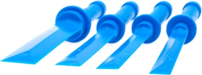 Plastové škrabky, šábry na lepené závaží, lišty, 19 - 36 mm, sada 4 ks - QUATROS QS14242