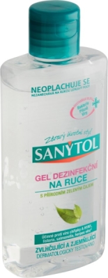 SANYTOL dezinfekční gel na ruce s přírodním zeleným čajem 75 ml