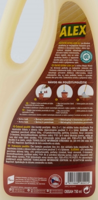 Alex Čistič extra lesk 2v1 na dřevo 750 ml