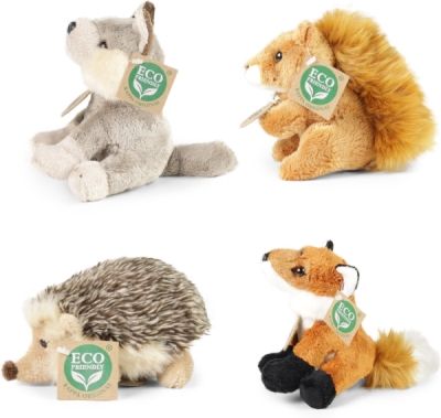 Plyšová zvířata lesní sedící 12 - 15 cm ECO-FRIENDLY