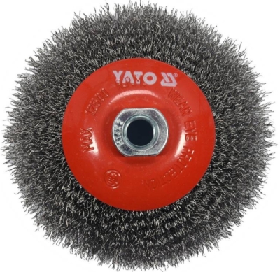 Yato kartáč drátěný boční M14 x 125 mm INOX YT-47612