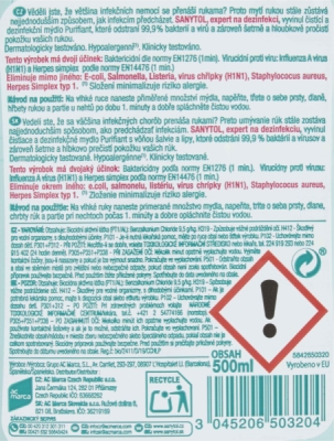 Sanytol dezinfekční mýdlo Purifiant 500 ml