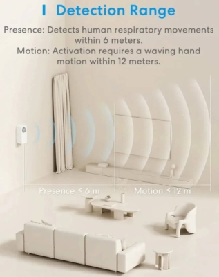 Meross Matter Smart Presence Sensor - senzor přítomnosti
