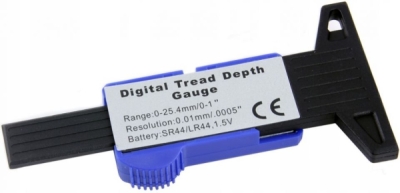 Digitální měřič hloubky dezénu pneumatik 0-25,4mm MAR-POL