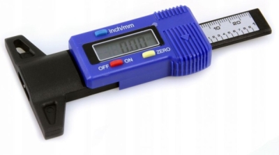 Digitální měřič hloubky dezénu pneumatik 0-25,4mm MAR-POL