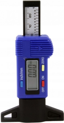 Digitální měřič hloubky dezénu pneumatik 0-25,4mm MAR-POL