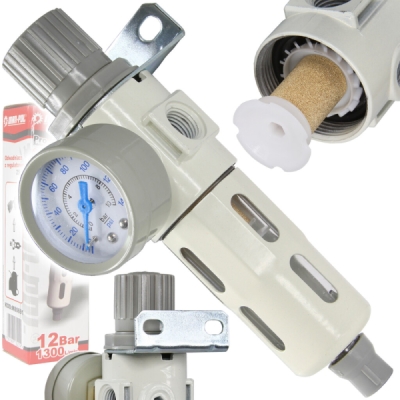 Odlučovač vody s regulátorem tlaku 1/4" 12 bar MAR-POL M80691