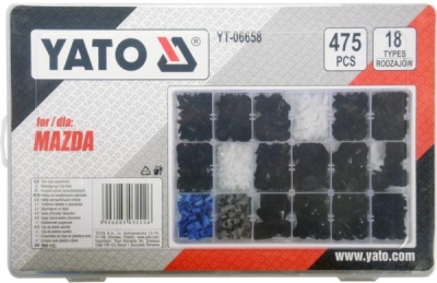 Příchytky plastové pro čalounění Mazda 475 ks Yato YT-06658