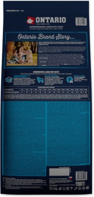 Krmivo Ontario Senior All Breeds Monoprotein Tuna & Sweet Potatoes 12kg