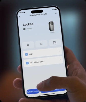 AQARA Smart Lock U200 Lite Kit (EL-D03D), Černý - Smart Zámek