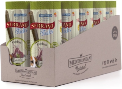 Serrano Dog Sticks Lamb, tyčinka 16 x 12 g