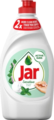 Jar Sensitive Tea Tree & Mint prostředek na ruční mytí nádobí 450 ml