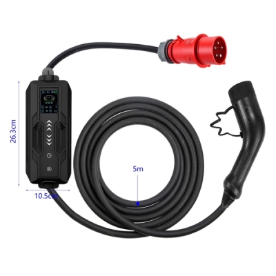 Cestovní nabíjecí stanice Immax pro elektromobily EV/PHEV AC Type 2 22 kW