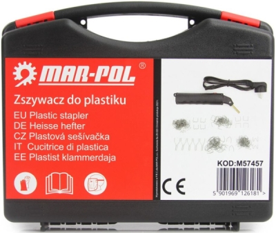 Kompletní sada pro opravu plastu, svářečka na plast MAR-POL M57457