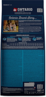 Krmivo Ontario Senior All Breeds Monoprotein Turkey & Sweet Potatoes 12kg